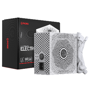 FONTE GAMER PCYES ELECTRO V2 650W WHITE GHOST 80 PLUS BRONZE - ELECV2WG650W