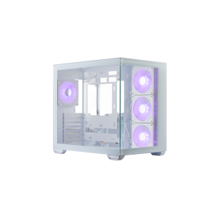 GABINETE COOLER MASTER ELITE 681 ATX VIDRO PANORAMICO 4 FANS ARGB BRANCO  |  E681-WHNN-S00