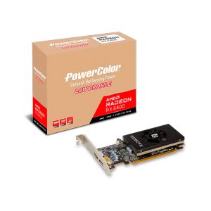 GPU POWERCOLOR AMD RADEON RX 6400 4GB GDDR6 64BITS LOW PROFILE 4GBD6-DHV2