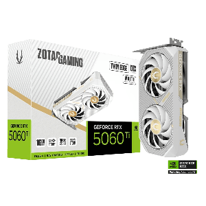 ZOTAC GAMING GEFORCE RTX 5060 TI 16GB TWIN EDGE OC WHITE EDITION ZT-B50620Q-10M