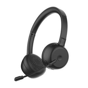 HEADSET BLUETOOTH COM BATERIA RECARREGÁVEL VIA CABO USB-C COM CONTROLE EMBUTIDO HASTE E MICROFONE - PH503 - 1