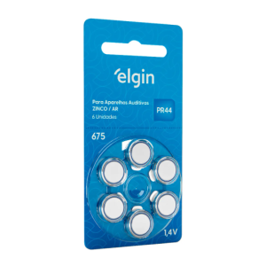 BATERIA AUDITIVA DE ZINCO 675 PR44 - BLISTER COM 6 82420
