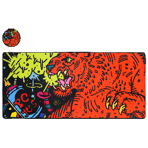 MOUSE PAD GAMER PCYES TIGER EXTENDED - 900 X 420MM - PMT90X42