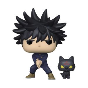 BONECO FUNKO POP! JUJUTSU KAISEN - MEGUMI FUSHIGURO COM CÃO DIVINO