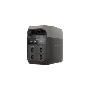 GERADOR PORTATIL ECOFLOW DELTA 3 1800W X-BOOST 2200W 1024WH SAIDA 127V / ENTRADA SOLAR 500W  |  EFDELTA3-BR