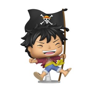 BONECO FUNKO POP! ONE PIECE - LUFFY COM BANDEIRA
