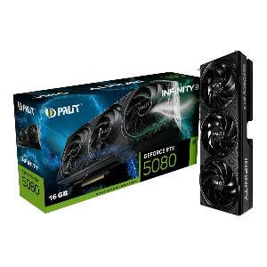 PLACA DE VIDEO PALIT GEFORCE RTX5080 INFINITY 3 16GB GDDR7 256BIT NE75080019T2-GB2035S