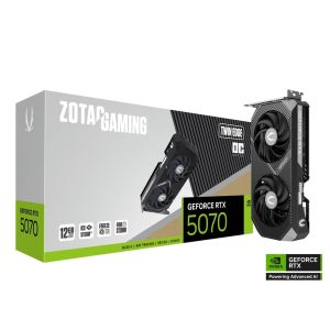 PLACA DE VÍDEO ZOTAC GAMING GEFORCE RTX 5070 12GB 192 BITS GDDR7 TWIN EDGE OC - ZT-B50700H-10A