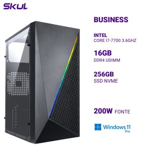 COMPUTADOR B700 CORE I7-7700 3.6GHZ MEM 16GB DDR4 SSD 256GB NVME FONTE 200W  WINDOWS 11 PRO