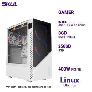 COMPUTADOR 5000 CORE I5 4570 3.2GHZ MEM 8GB DDR3 SSD 256GB FONTE 400W  LINUX UBUNTU
