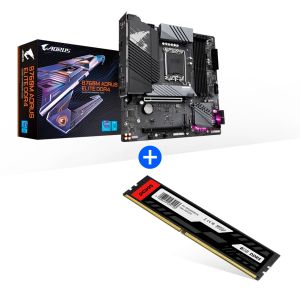 KIT PLACA MAE GIGABYTE AORUS ELITE B760M + MEMORIA RAM PCYES UDIMM 8GB DDR5 5600MHZ
