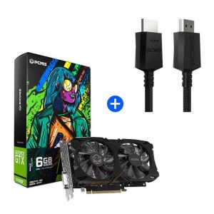 Gpu Gtx 1660 Super Gddr6 6Gb 192 Bits Full Size Dual Fan Pvx1660S62F + BRINDE CABO HDMI 2.0 NYLON 3M