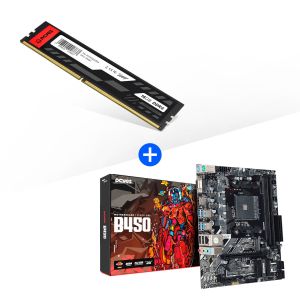 KIT PROMOCIONAL PLACA MÃE PCYES B450 + MEMORIA RAM UDIMM 16GB DDR4 3200MHZ