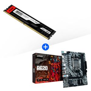 KIT PROMOCIONAL PLACA MÃE PCYES A620 + MEMORIA RAM UDIMM 16GB DDR5 5600MHZ