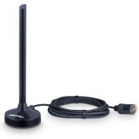 ANTENA DIGITAL HDTV CABO COM 2,5 METROS CONECTOR F MACHO VHF/UHF/FM/HDTV/4K DTV-100P - 1